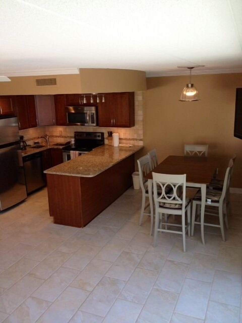 Newly renovated kitchen with all new appliances and granite.