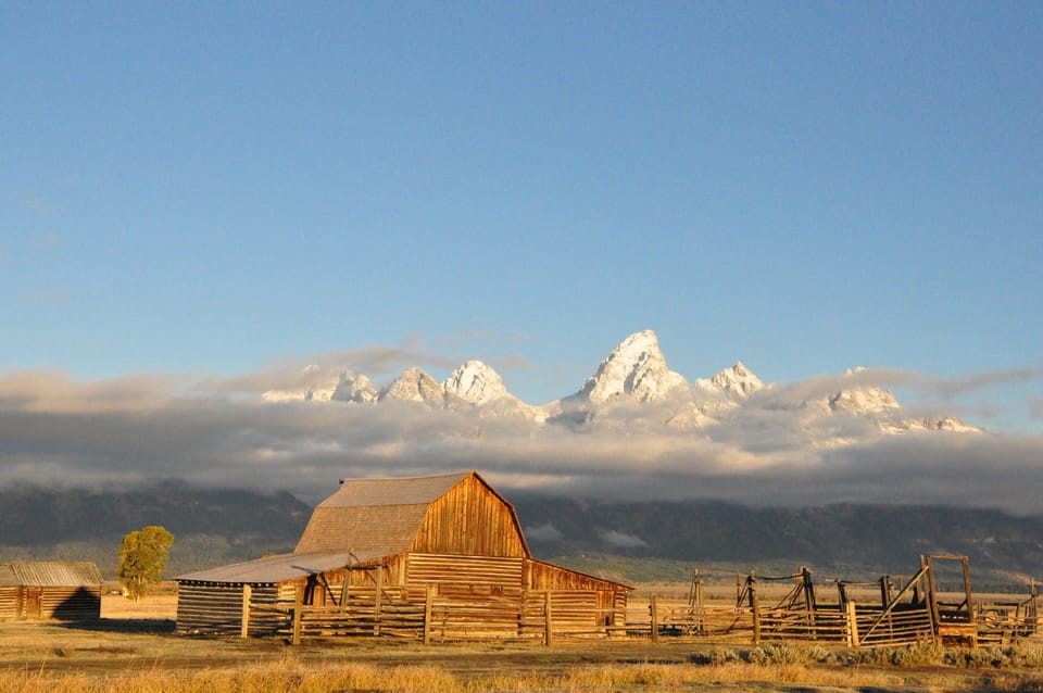 The Mormon barn on a glorious September dawn.