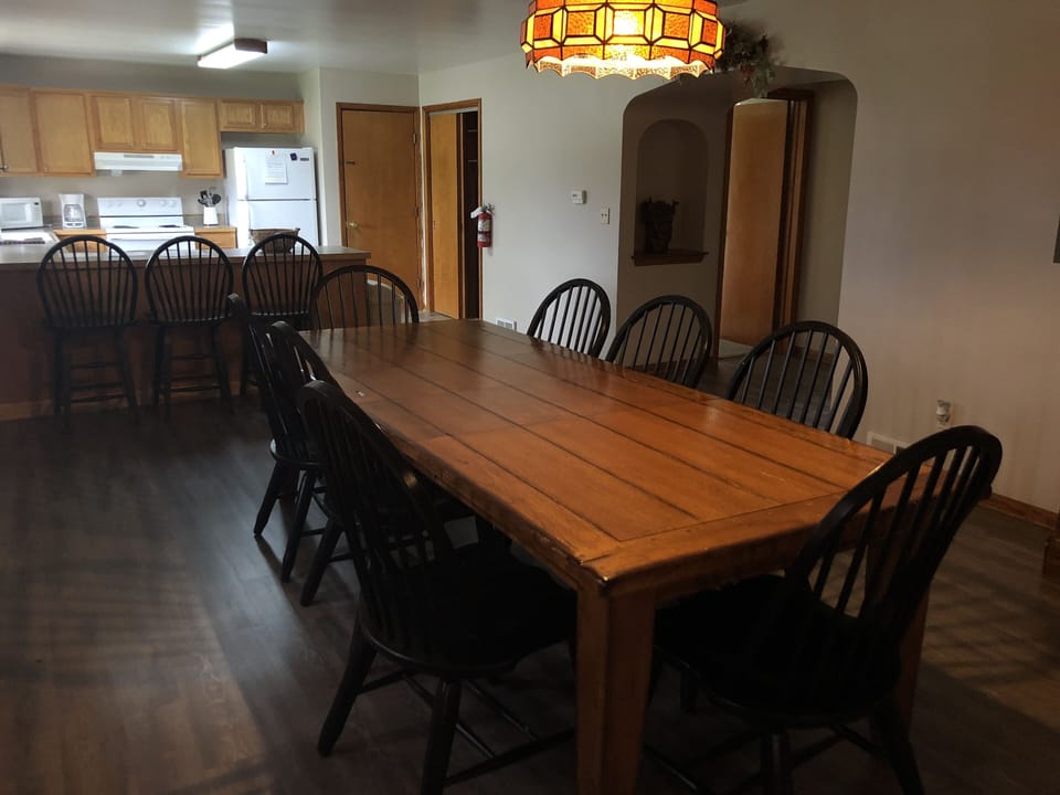 Dining room with table- seats 8 