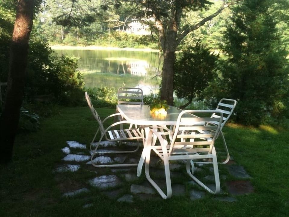 Charming view of the cove from the backyard.