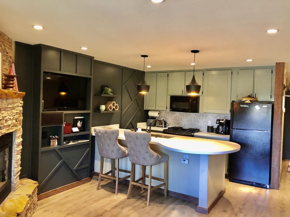 Updated kitchen and living areas