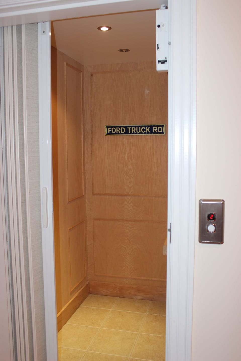 Private elevator for easy access from the garage.