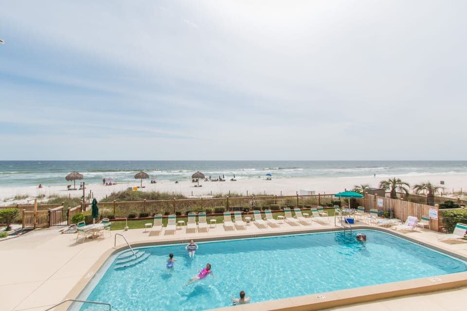 pool and beach view from balcony 