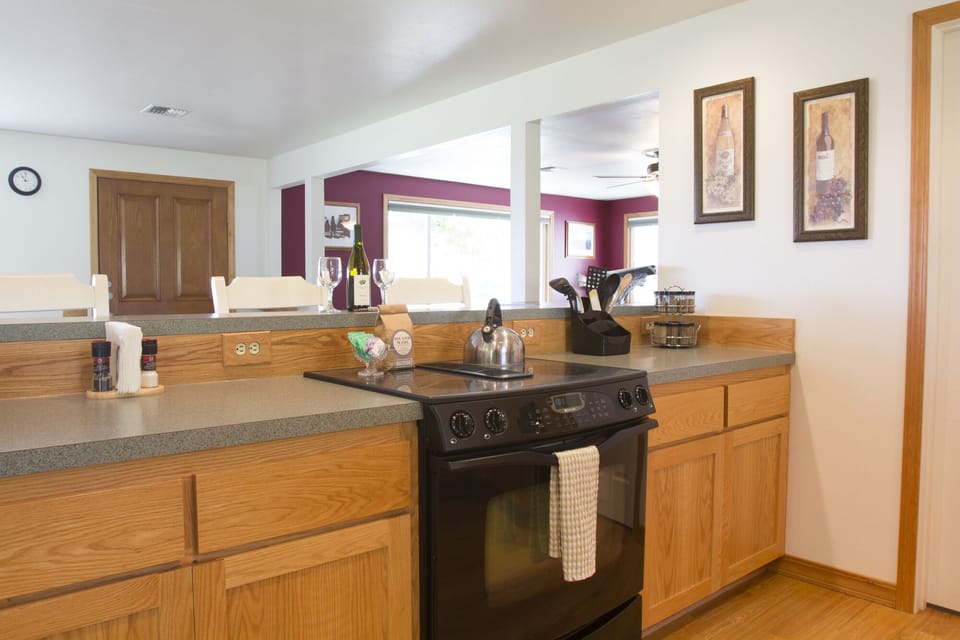 Glass cook top and oven