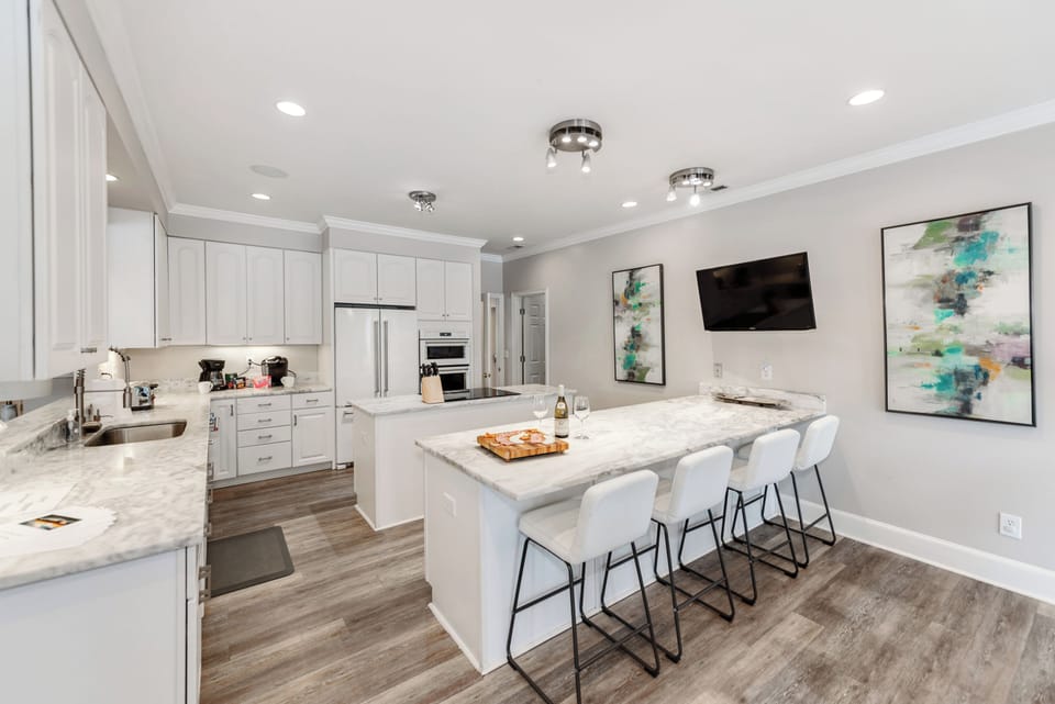 The kitchen is fully stocked to cook up some of your favorites.
