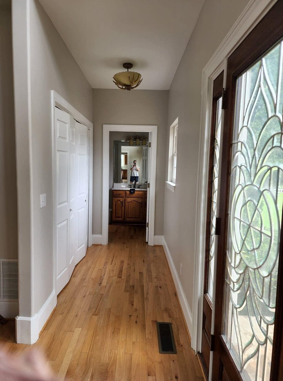 Entrance Way Hall and Half Bathroom