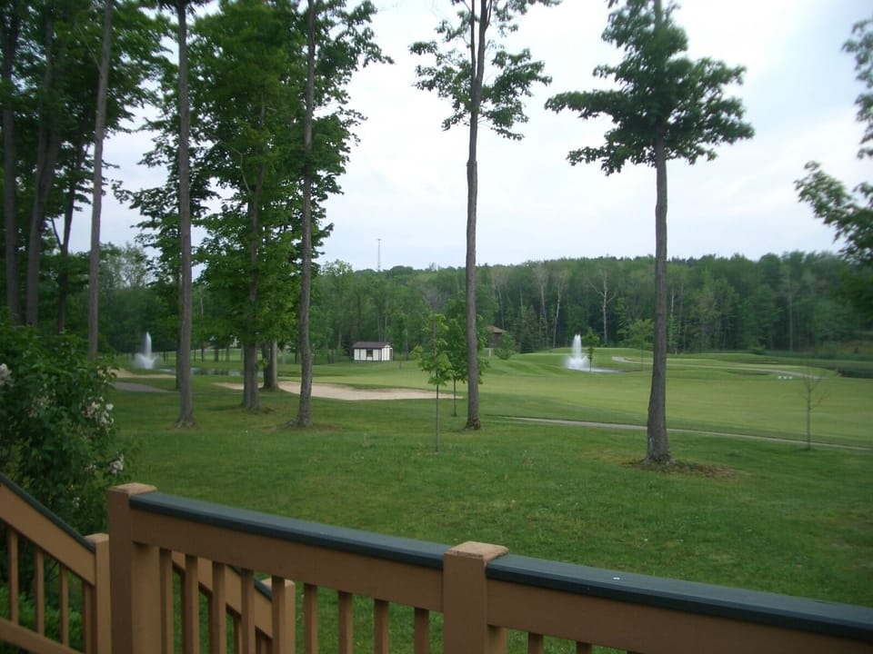 The 9th fairway from the back deck!