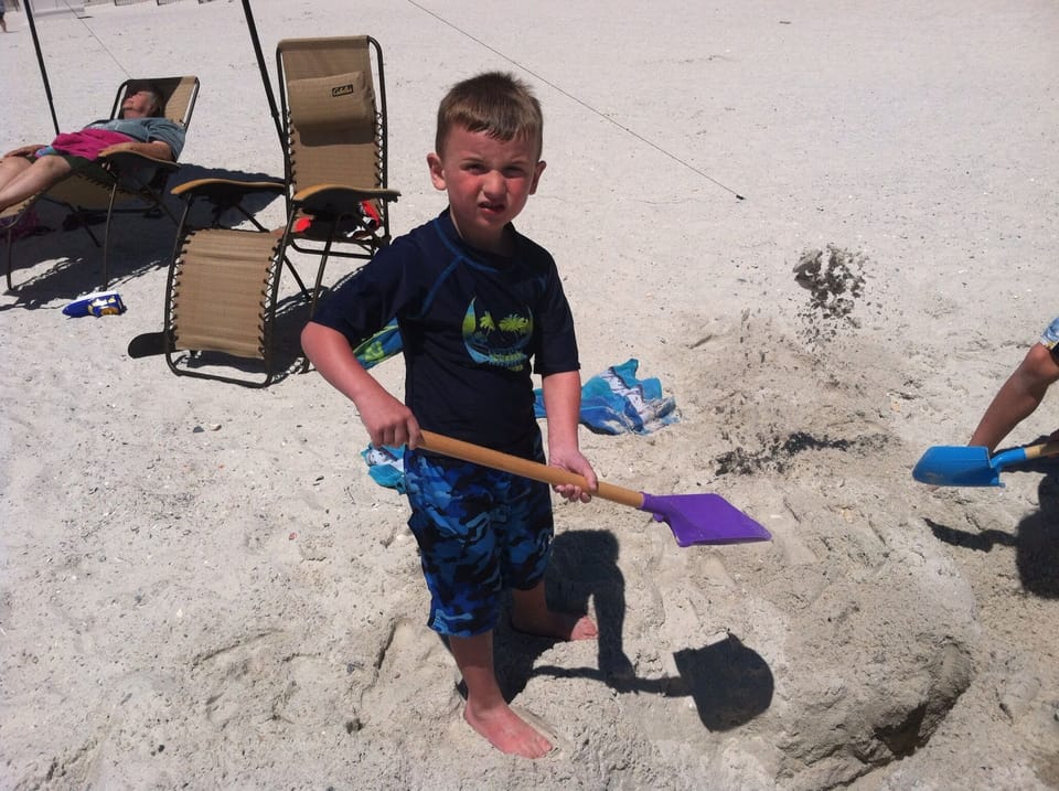 Enjoy playing on the beach!