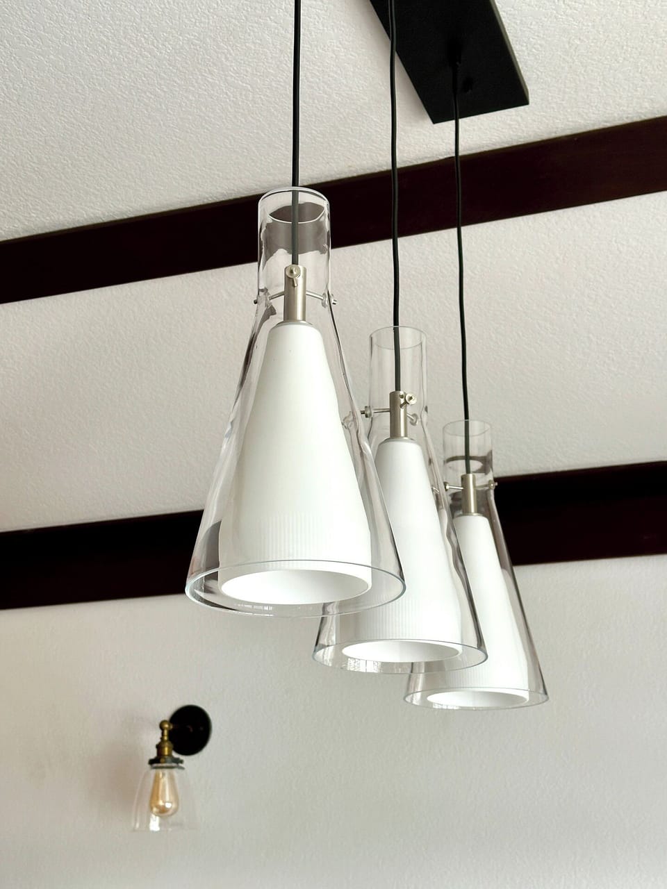 Pendant lights in the kitchen.