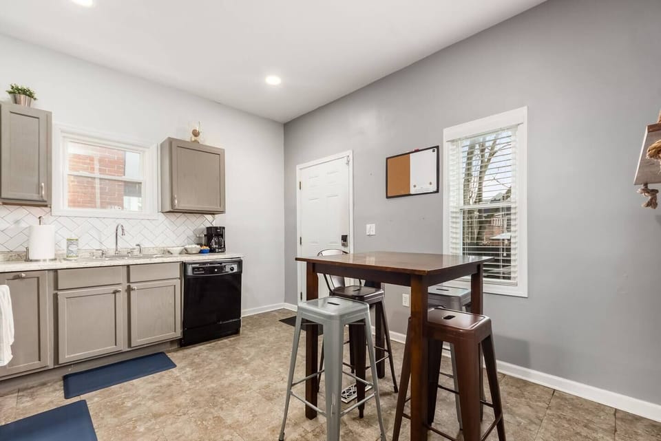 Eat-in kitchen with seating for 4.