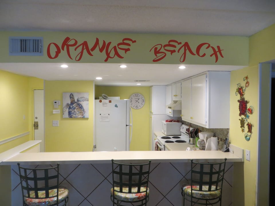 Front view of kitchen