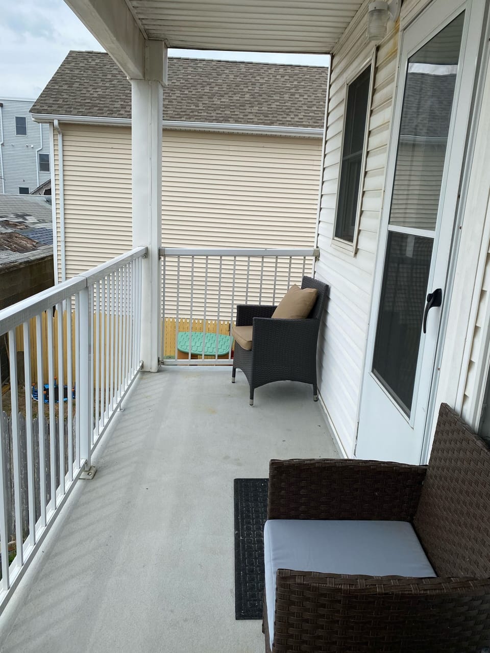 Back balcony of third bedroom