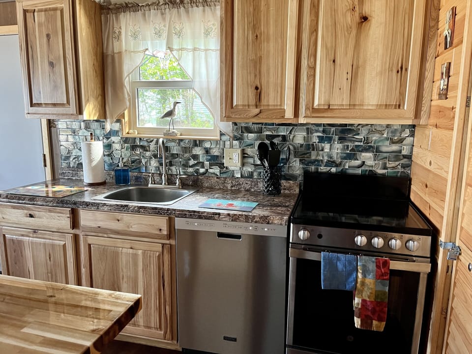 New stove and backsplash Winter 2021