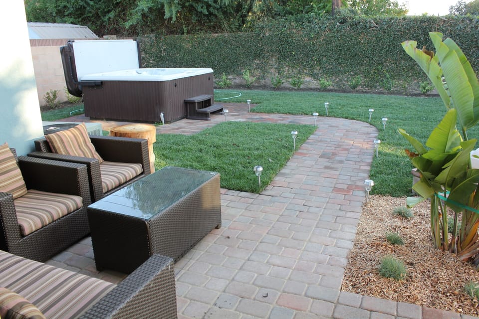 Outside backyard