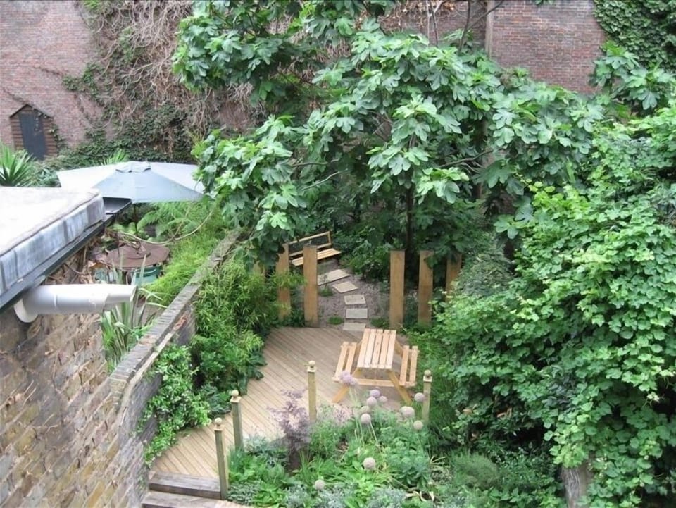 View of quiet area below bedroom window
