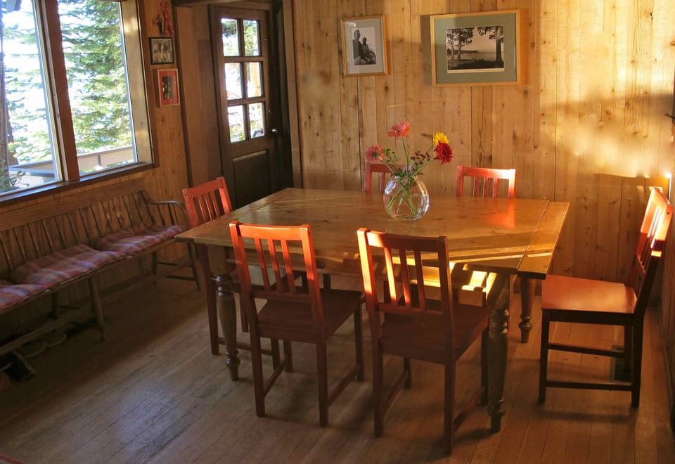 Lakeside dining area