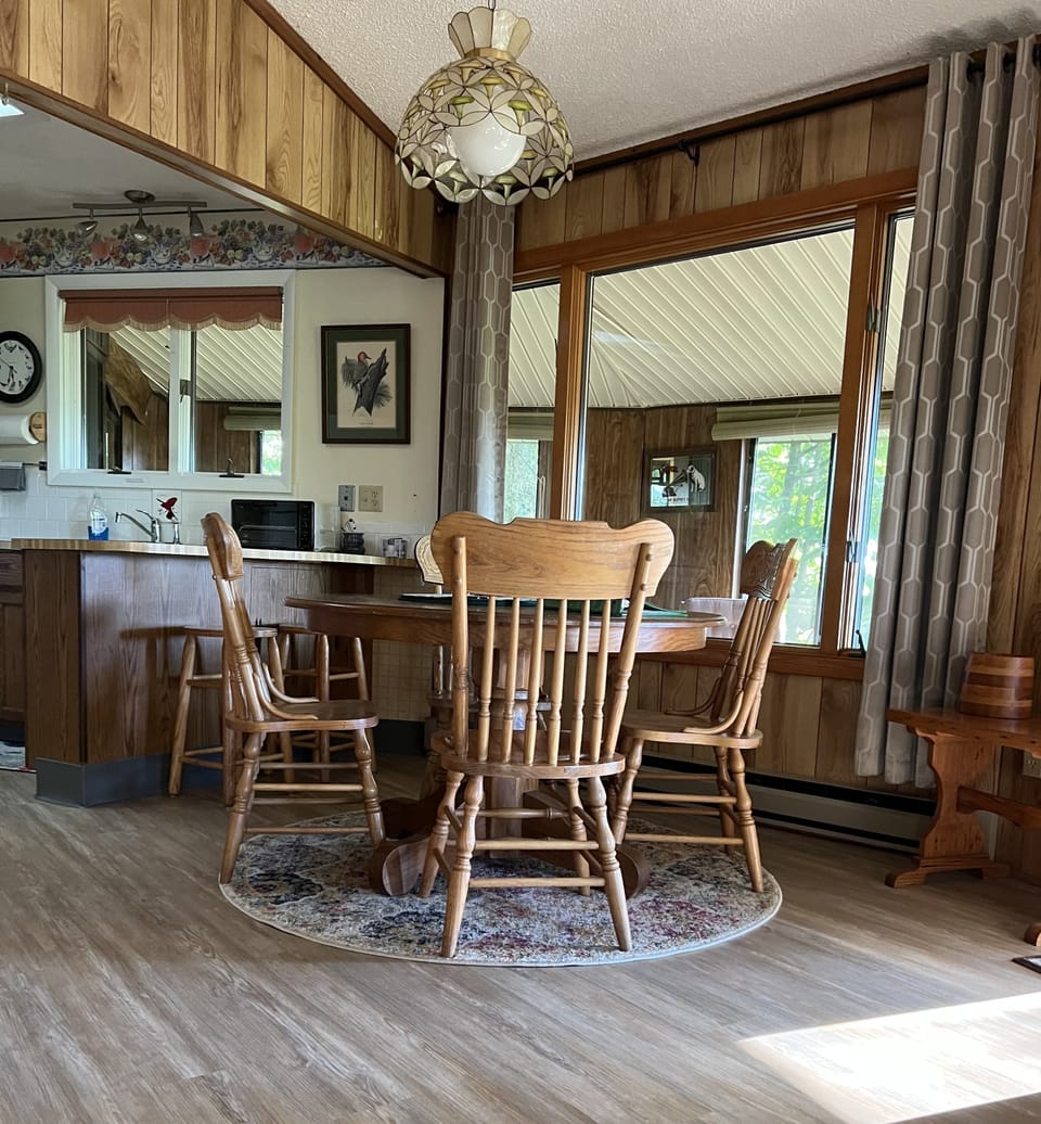 Dining area off kitchen.