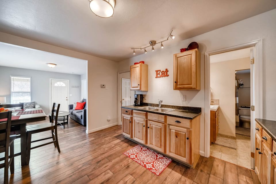 Kitchen looking into Living Room