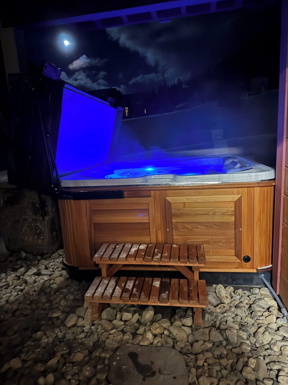 Hot Tub at Night
