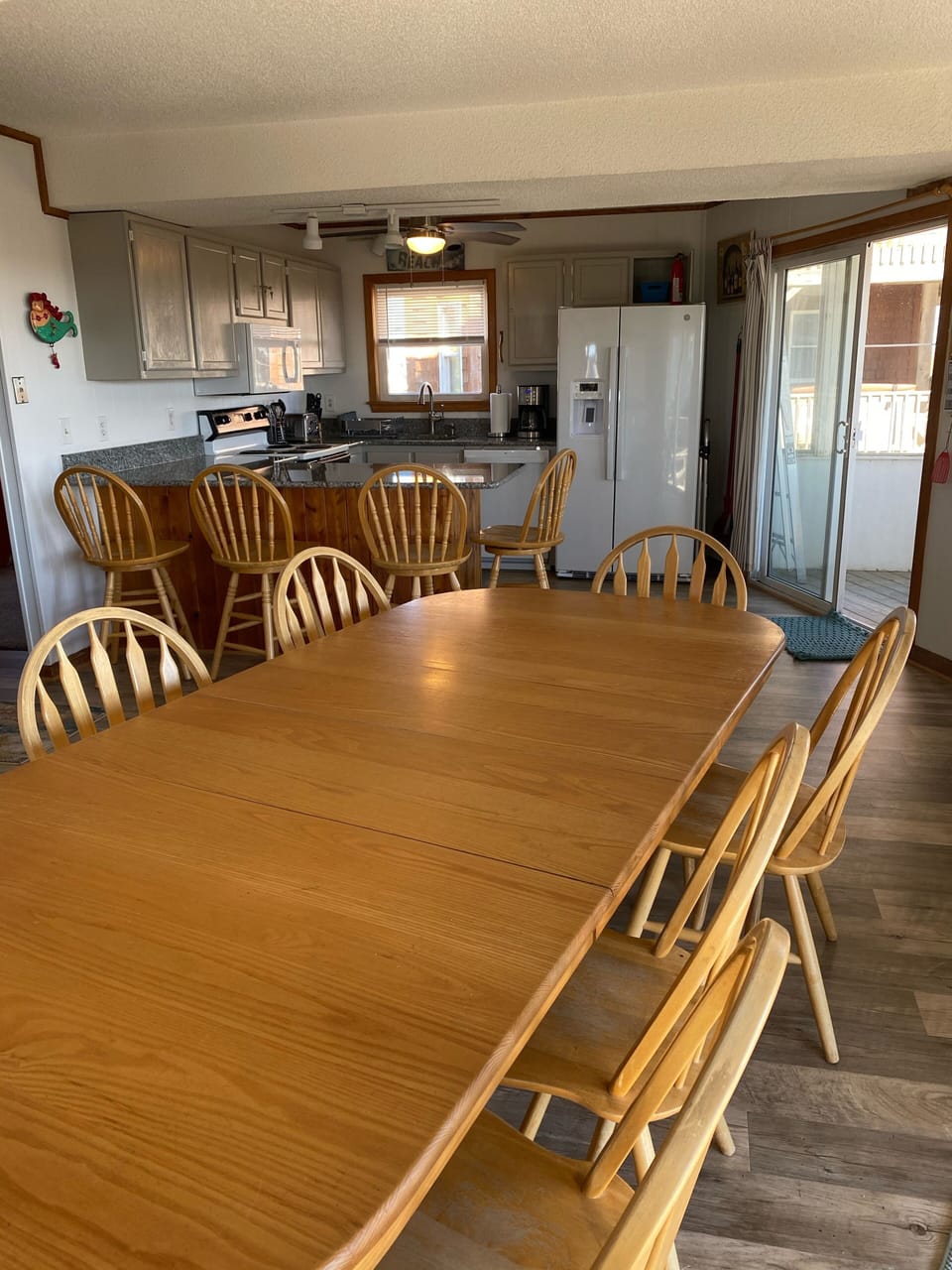 Kitchen and dining area on 2nd level 2 bedrooms and bath on this floor 