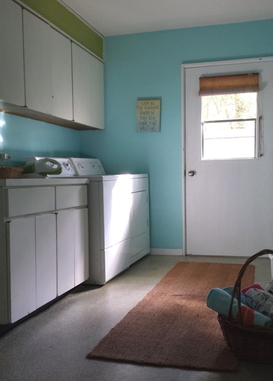 Large & spacious laundry room conveniently located near the back entry & kitchen