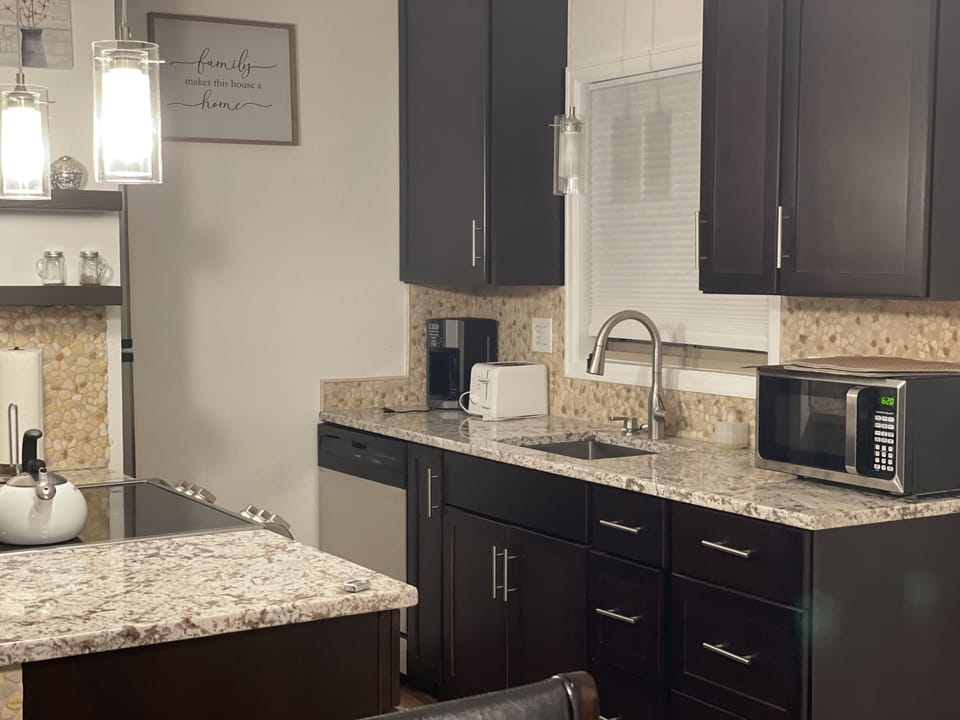 Fully stocked kitchen