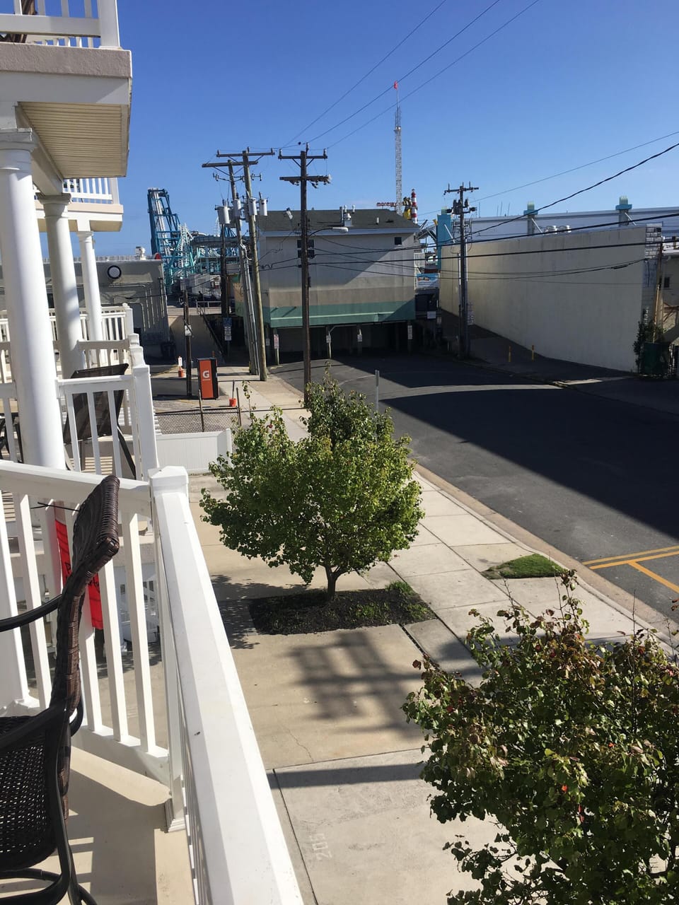View of boardwalk from our deck