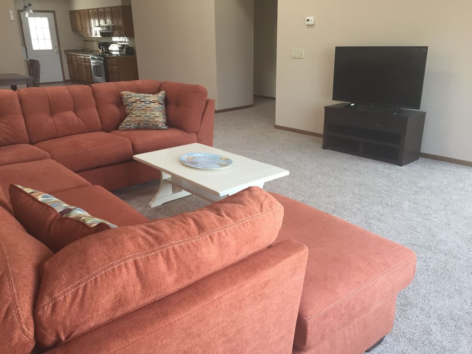 Living Room Couch & TV