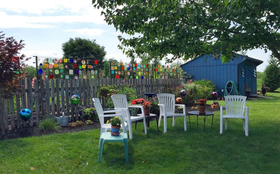 Frequently referred to as the "Zen Garden" this sitting area is perfect to relax