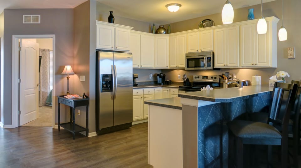 Fully stocked kitchen with everything you need for a relaxing vacation
