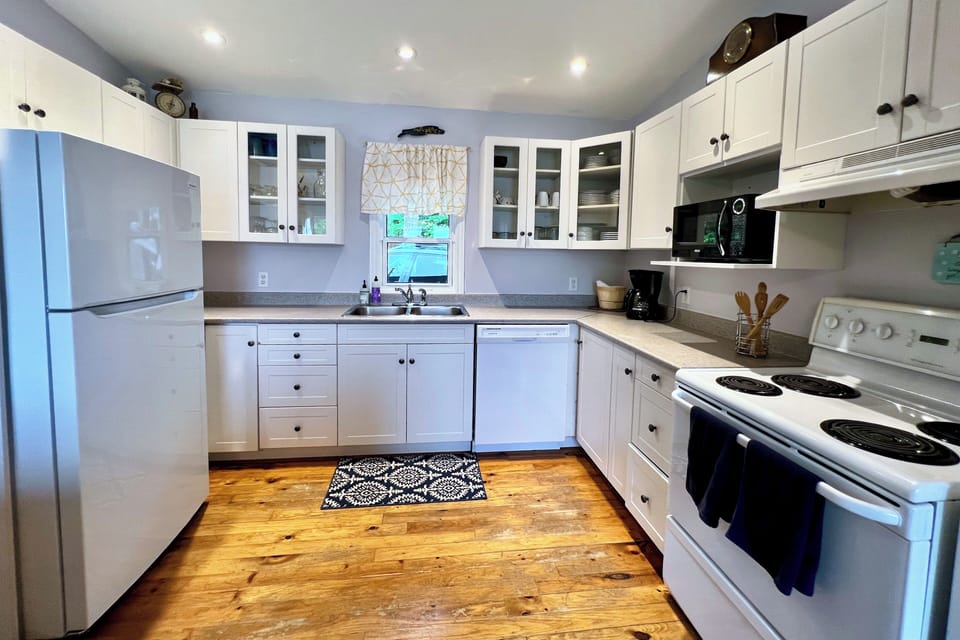 Stocked kitchen with everything you'd need to make a delicious Maritime meal