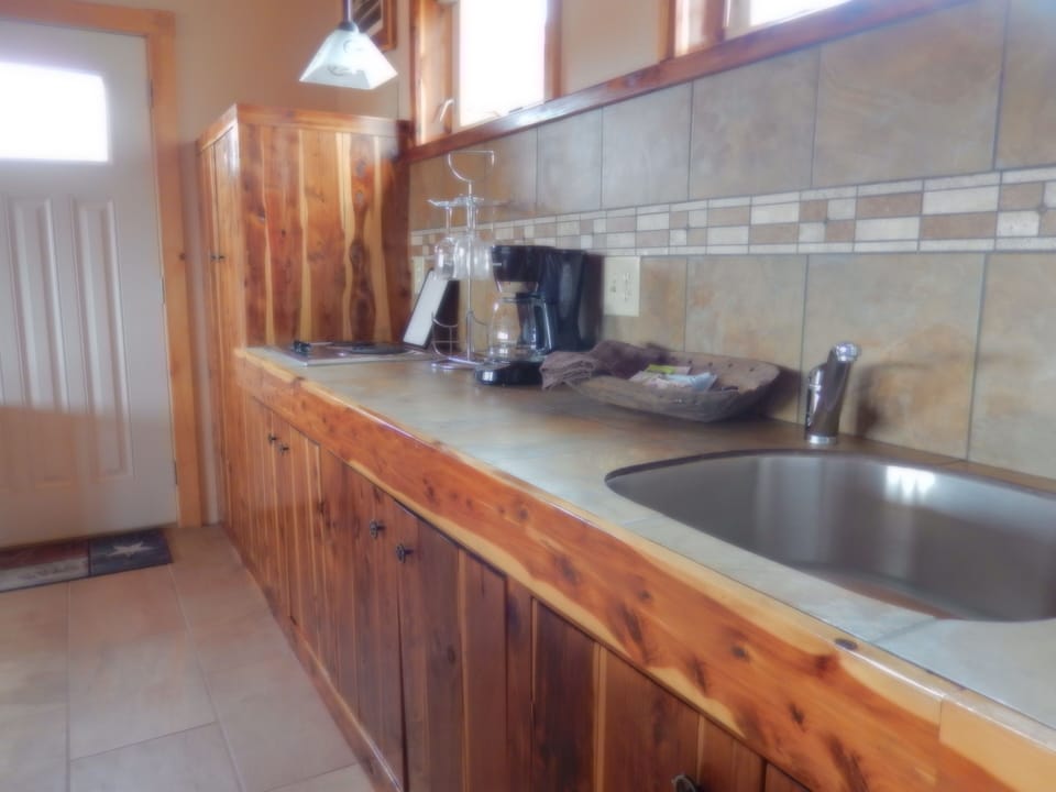 The kitchenette.