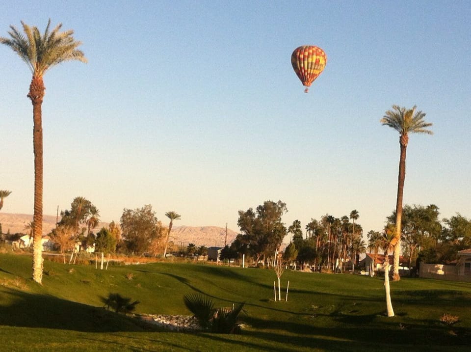 Balloons over the golf course