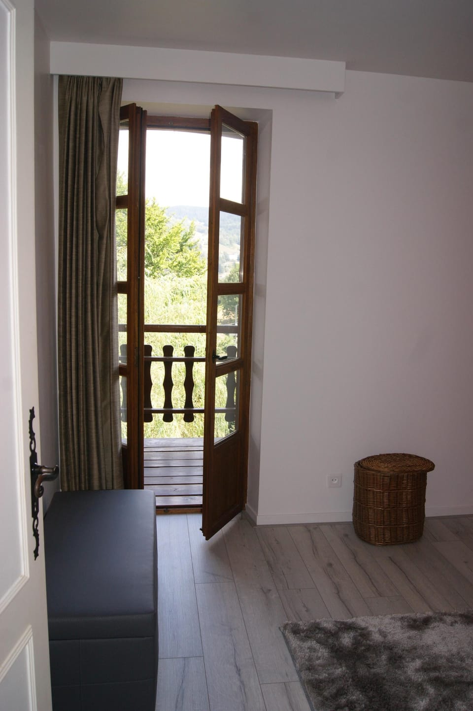 balcony with nice view from master bedroom upstairs