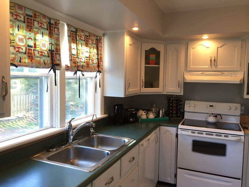 Kitchen is fully stocked
