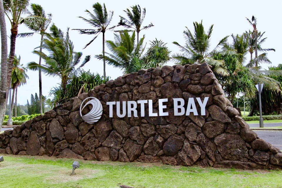 Entrance to Turtle Bay Resort