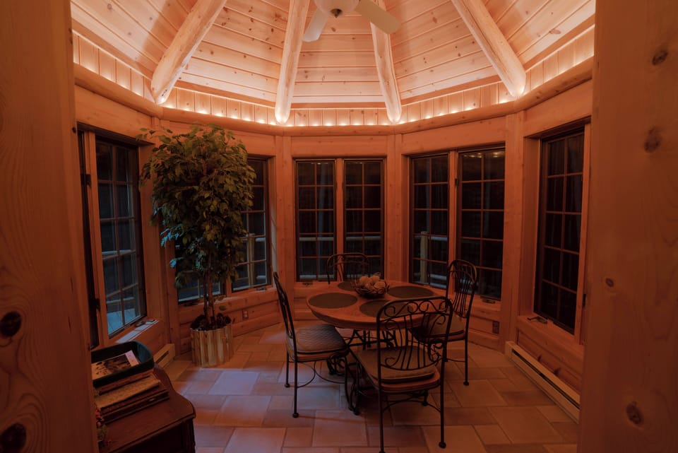 The Nook is a Fan Favorite, with it’s wrap around Windows and Scenic Views