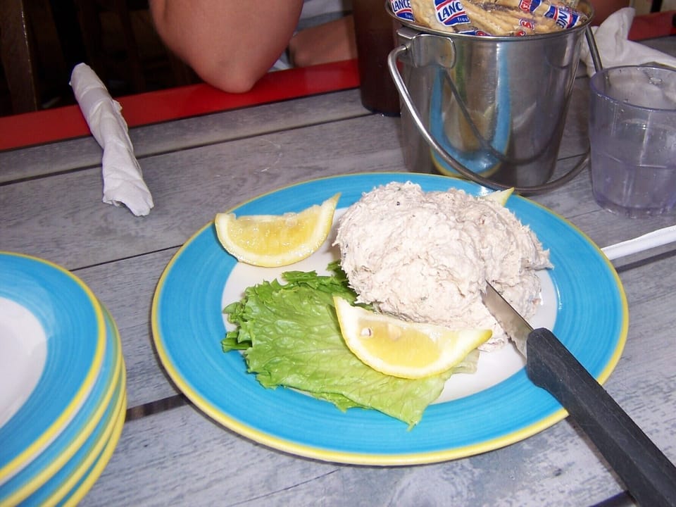 One of our favorites! Fish spread with crackers!