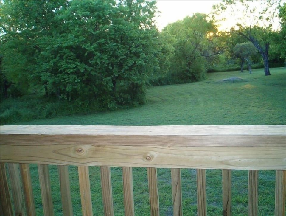 Looking out rear deck