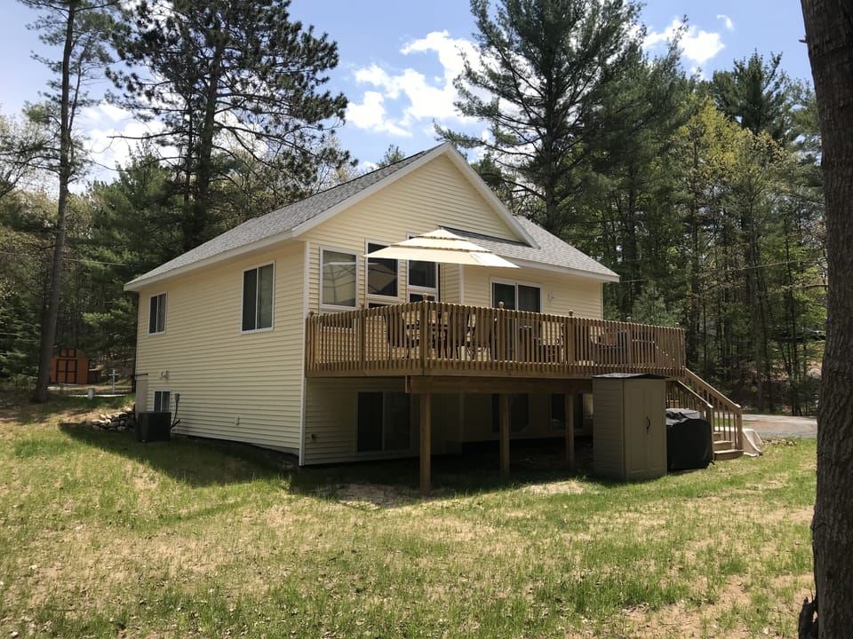 Spacious deck with the extension 