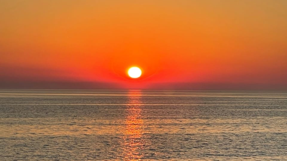 Beautiful Sunset viewing on the private Lake Michigan Beach Access