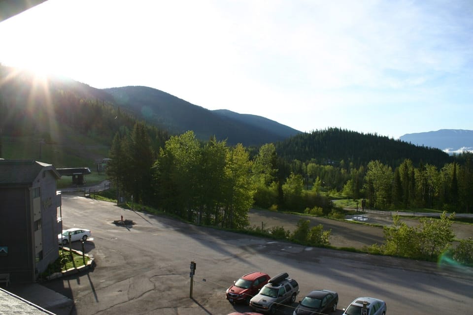 View of Chairlifts in background
