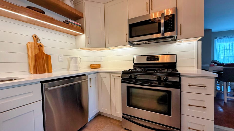 Newly renovated, fully stocked, functional kitchen with everything you need