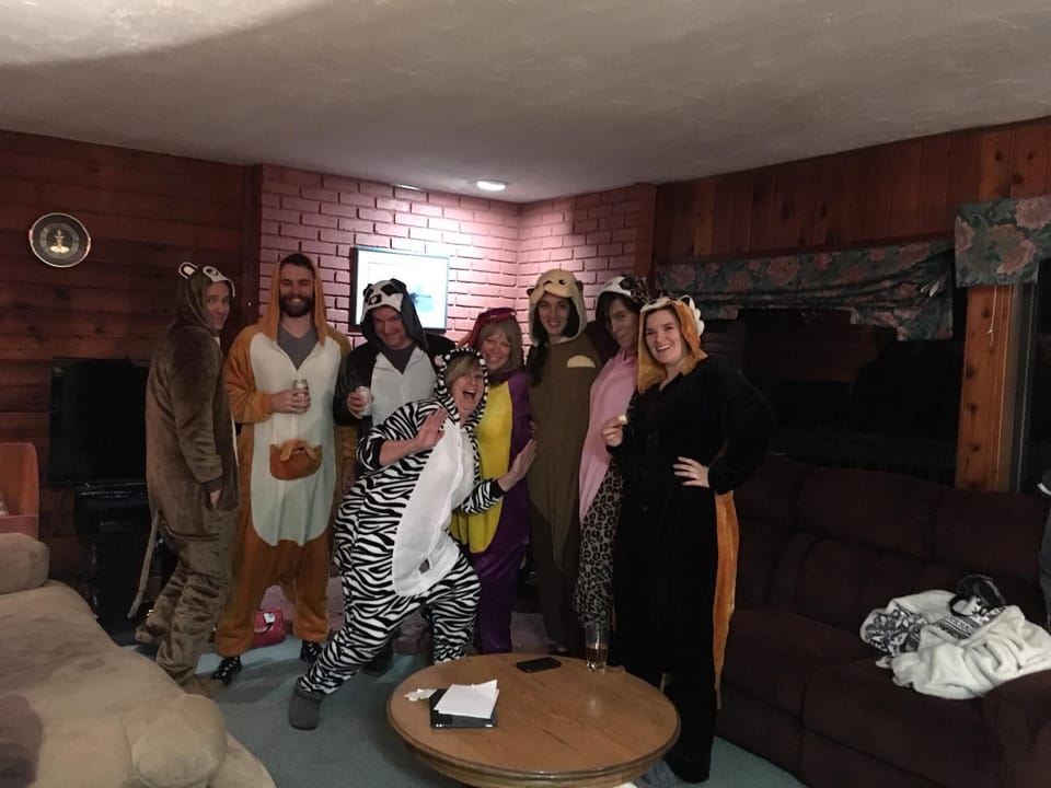 A group of our guests having a fun evening!