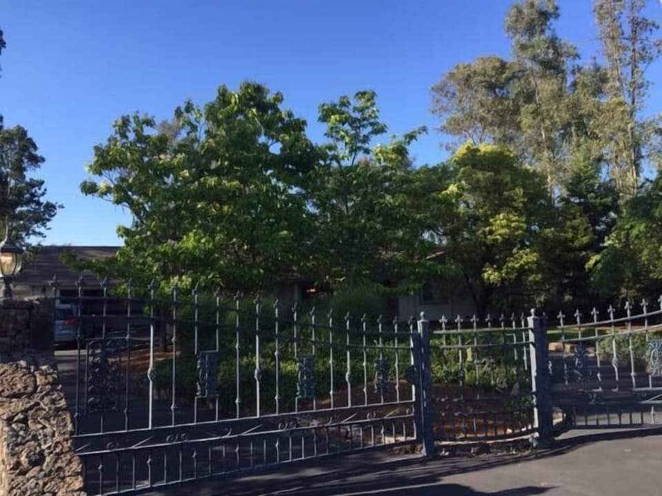 majestic gate that will welcome you to the property.