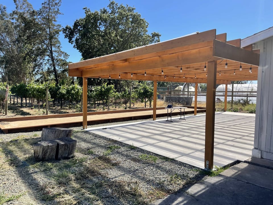 Bocce Ball in the vineyards