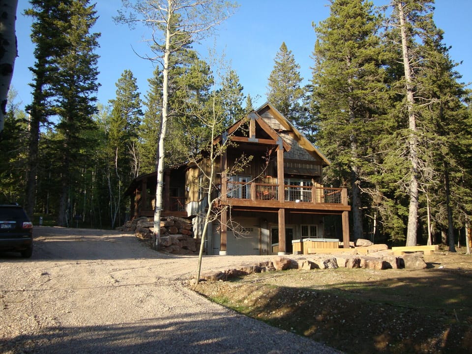 Front of cabin.