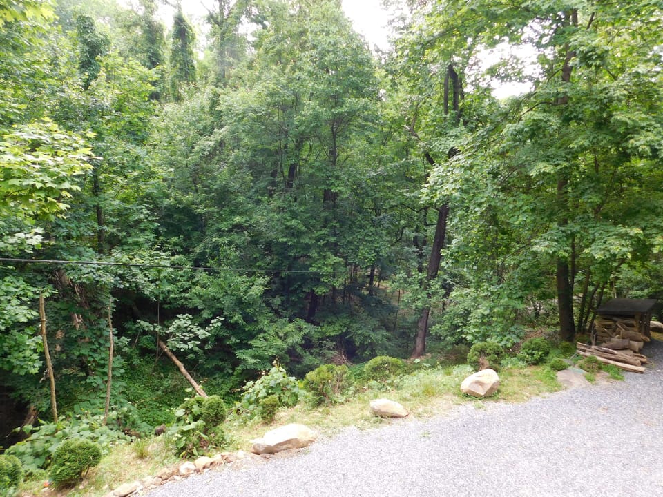 Located in an area of Chalet Village with mature trees and wooded areas