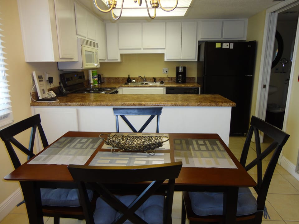 Dining area and kitchen
