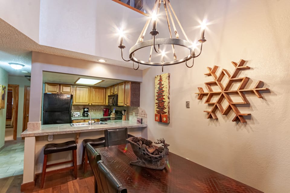 Kitchen and dining area